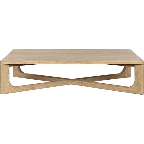 Table basse, table de salon rectangulaire en bois coloris naturel - longueur 170 x profondeur 109 x Hauteur 41  cm (1/5)