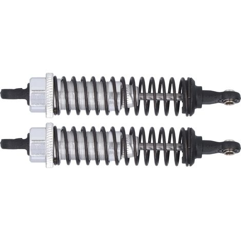 Lot de 2 amortisseurs en aluminium de 80 mm pour voiture RC TRAXXAS SLASH 2WD (pièces de rechange argentées) (1/5)