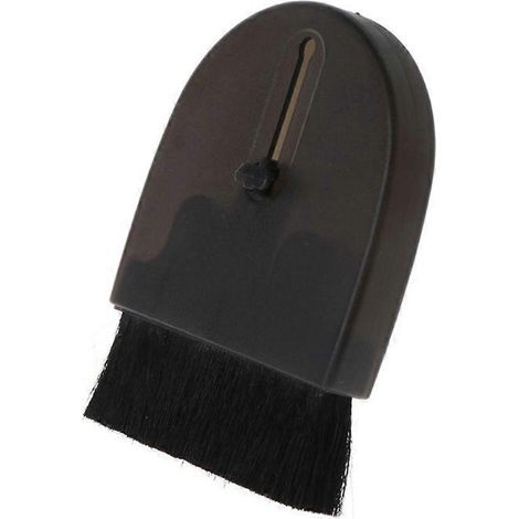 Brosse de nettoyage pour platine vinyle avec manche en bois, antistatique (1/4)