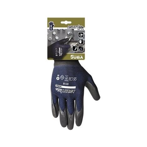 H5118/6 GUANTE NYLON/ELASTANO RECUBIERTO DE NITRILO FOAM NFT SIN COSTURAS PUÃ‘O - JUBA