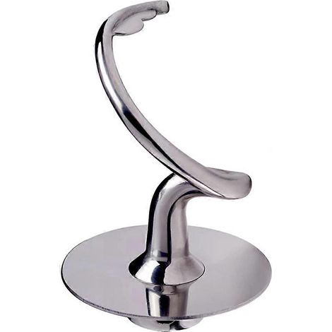 Crochet pétrisseur spiralé en acier inoxydable pour robot pâtissier KitchenAid, compatible avec les bols mélangeurs de 4,5 à 5 pintes pour robots pâtissiers à tête inclinable (1/5)