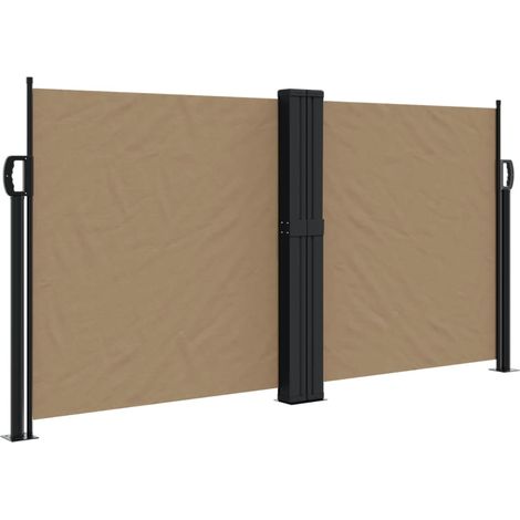 Privacy da giardino - vidaXL Tenda da Sole Laterale Retrattile Tortora 120x1200 cm - Tenda da balcone (1/5)