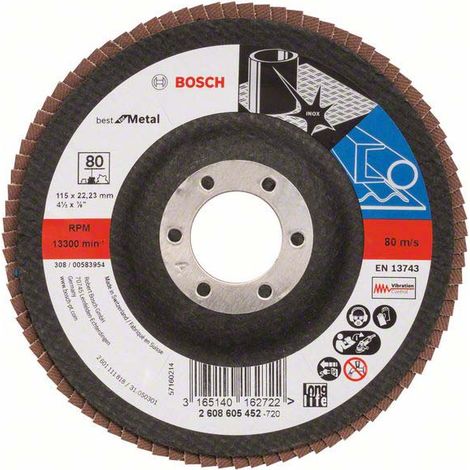 Bosch PRO X571 Fächerschleifscheibe 115 mm G80 - 2608605452 (1/5)