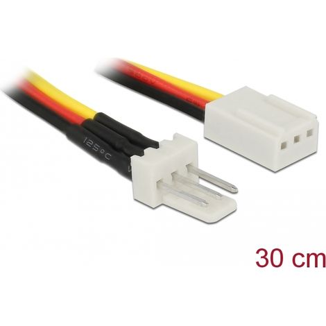 Delock Cable de AlimentaciÃ³n de Ventilador de 3 pines macho a 3 pines hembra de 30 cm