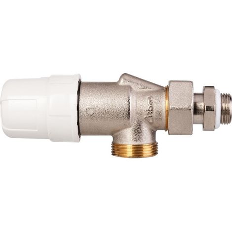 Robinet thermostatique pour radiateur eau chaude, équerre inversé mâle 1/2'' (15/21) - RBM