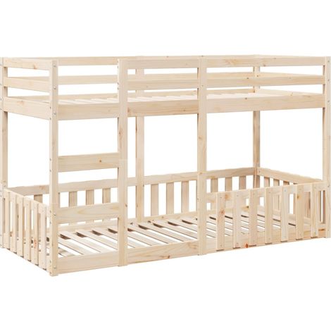 Maison Exclusive - Etagenbett 90x200 cm Massivholz Kiefer