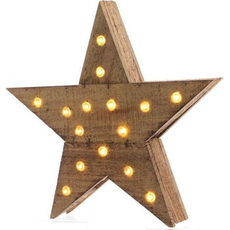 Estrella de Navidad luminosa Blanco dim 6,5x40x39 cm-20L