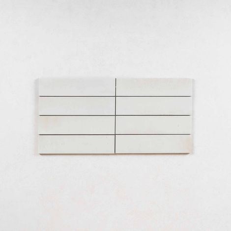 Carrelage Effet Zellige Blanc Cassé TANGER 6x24 Off White (0,52m²) - Les Carreaux de Jean (1/3)