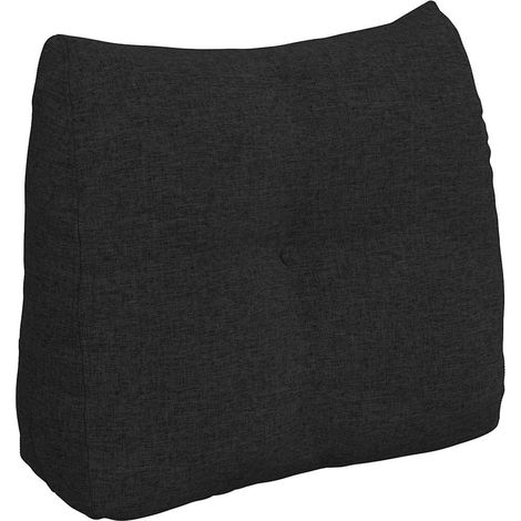 Coussin de Dos Noir 60 x 24 x 50 cm tissu