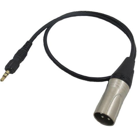 Câble XLR TRS 3,5 mm verrouillable et symétrique pour microphone sans fil et récepteur audio Sony UWP-V1, UWP-D11 et UWP-D21 (1/5)