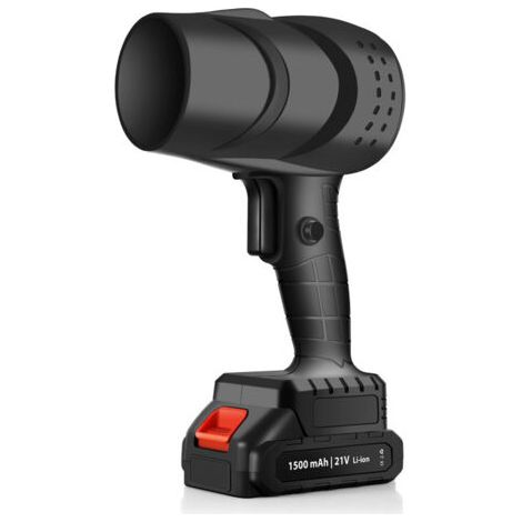 Souffleur de Feuilles sans Fil avec 1 Batteries 21V, Moteur 250000 TR/Min, débit d'air Turbo,130MPH, léger et Portable pour Jardin, Patio, Voiture et Camping (1/5)