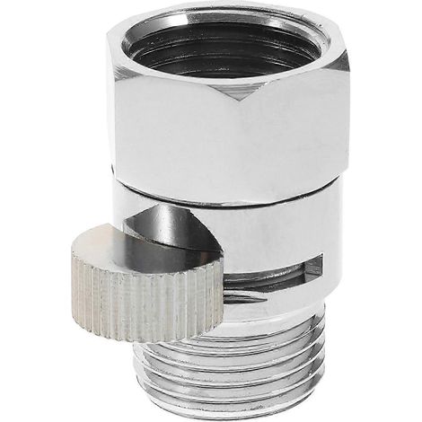 Robinet d'arrêt argenté pour pommeau de douche, compatible avec les systèmes de contrôle du débit d'eau de salle de bain (lot de 4). (1/5)