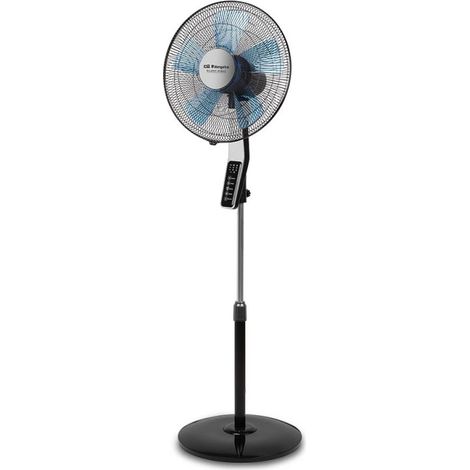 Ventilateur sur pied silencieux Orbegozo 40 cm, 3 vitesses, 60 W  Oscillant, 5 pales  Hauteur réglable jusqu'à 150 cm  Minute (1/5)