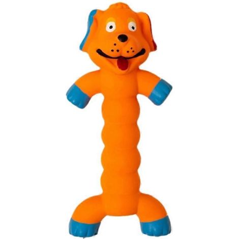 Os à mâcher pour chien, jouet en caoutchouc couineur pour chien, jouet en latex pour la poussée dentaire, jouet à mordiller (1/5)