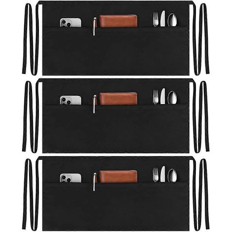 Kellnerschürzen (3er-Set) mit 3 Taschen (1/5)