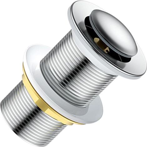 European Brass Drain, Functional Brass Drain, Easy to Install and Use, Stylish Basin Plug, 62mm, Suitable for Wash Basin, Stylish Bathroom Accessories, Large (1/4)
