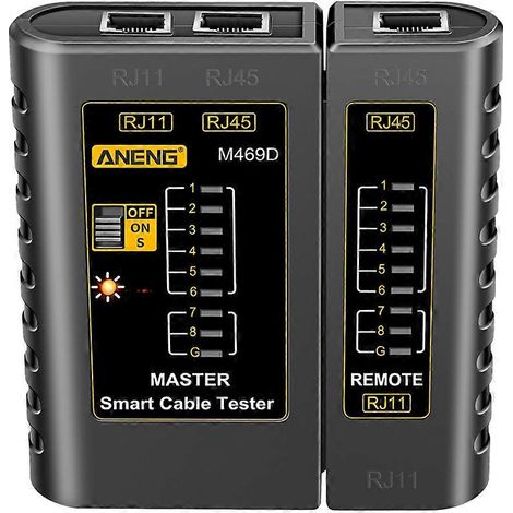 Testeur de câble réseau LAN M469D, RJ45 RJ11 RJ12, modèle A (1/5)