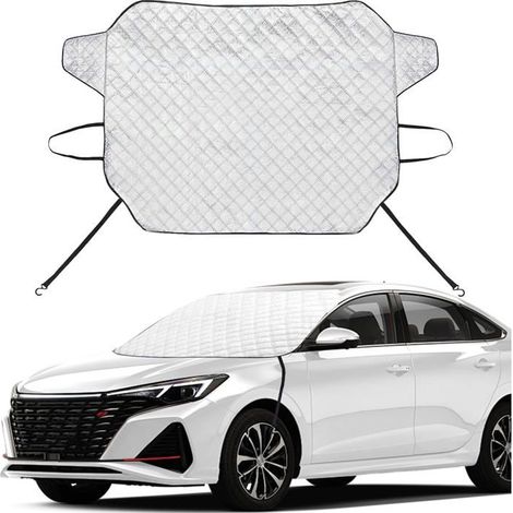 Ecleanfy - Pare-brise de voiture à trois couches avec protection contre la neige et la glace, assurant une protection efficace. (1/5)