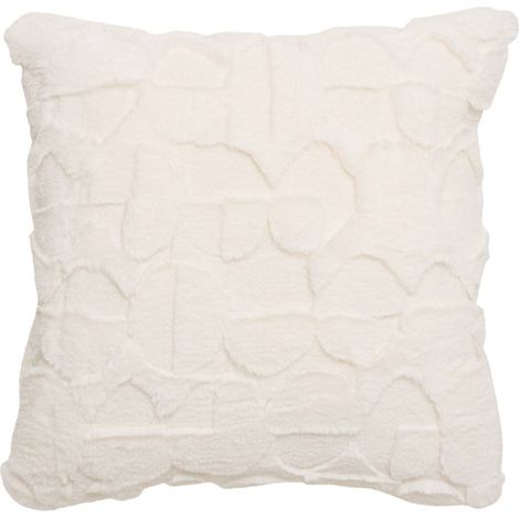 Coussin Nalia carré 45x45cm blanc - Atmosphera créateur d'intérieur (1/3)