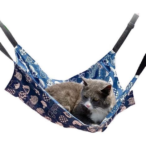 Hamac pour Chat en Toile, hamac Suspendu pour Chat, hamac pour Animaux de Compagnie, Doux et Respirant, recommandé pour Les Animaux de Moins de 6 kg, Convient pour Les Chats, Chiens, Lapins, (1/5)