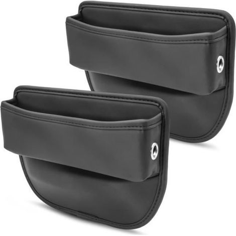 Organisateur Siege Avant - Cuir PU - Pour Voiture - Noir - 1 Piece (1/4)
