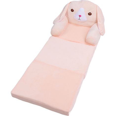 Canapé pliable pour enfants, motif chien rose, en éponge, canapé-lit souple et dépliable, idéal pour la maison, l'hôtel ou la crèche, 3 niveaux (1/5)
