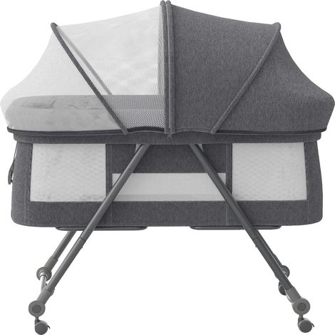 Lit de bébé, portable, design ajustable, Gris - Pack Confort (1/2)