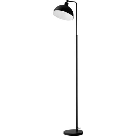 Stehlampe aus schwarzem Metall im Vintage-Stil Charleston LP (1/3)