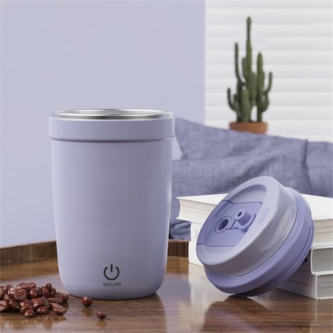 Tasse À Mélange Automatique - Acier Inoxydable - Rechargeable Par USB - Capacité 400 Ml - Pour Café Thé Boissons Froides - 1 Pièce (1/2)