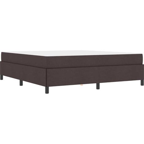 Boxspringbett Braun 180 x 200 cm Stoff und Holzwerkstoff vidaXL (1/5)
