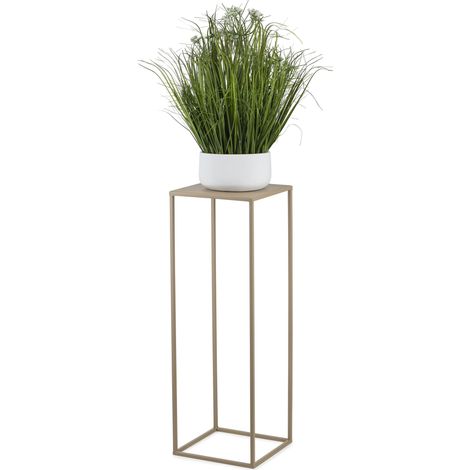 Supporto per fiori da terra beige, 70 cm