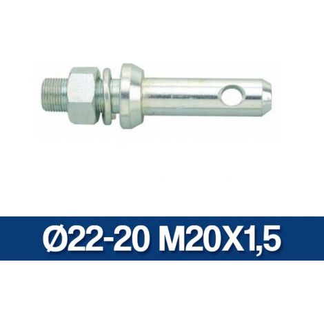 Perno d'attacco ø22-20 m20x1,5 (1/4)