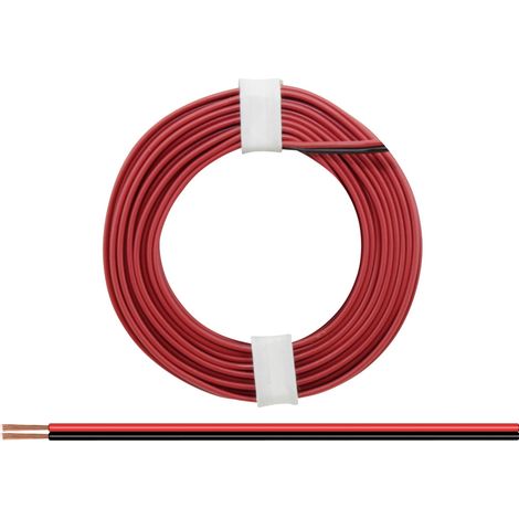 Donau Elektronik 225-01 Litze  2 x 0.25 mm² Rot/Schwarz 5 m