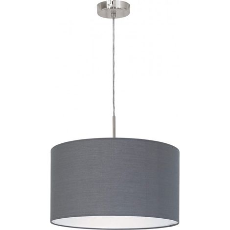 Eglo lustre suspendu 38 x 110 cm Pasteri grises et nickel mat avec fil - Gris et nickel mat (1/5)