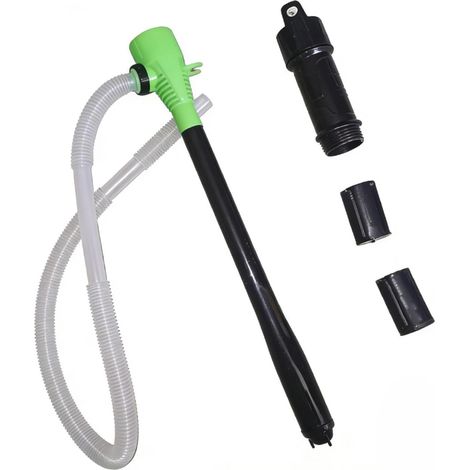 Électrique verte pour pompe de transfert de carburant, extracteur d'huile auto-amorçante, débit de 2,4 GPM, tuyau de 100 cm, alimenté par batterie (1/5)