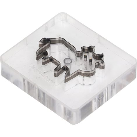 Matrice de découpe cuir forme vache poinçon 55x42mm pour papier caoutchouc (1/5)