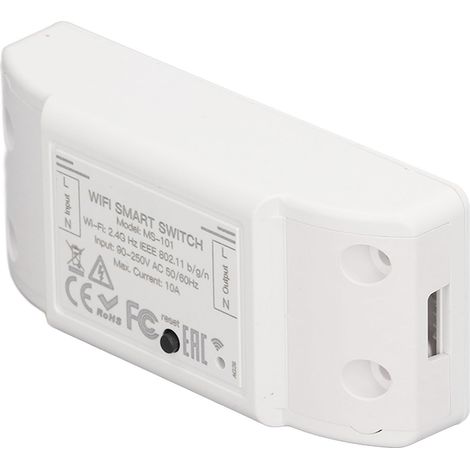WLAN-Schaltmodul, kompatibel mit Sprachsteuerung, Zeitplanung und Ein-/Ausschalten von Smart-Geräten über die Tuya-App 220 W, 10 A, 90–250 V (1/5)