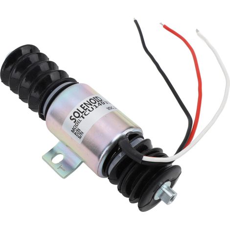 TCU14931 Électrovanne d'arrêt de générateur 12V 55mm Solénoïde de coupure de carburant pour système hydraulique de machine (1/5)