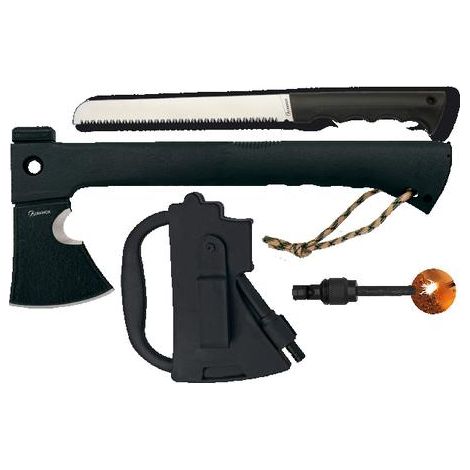 Hache tactique Martinez Albainox acier inox 35 cm