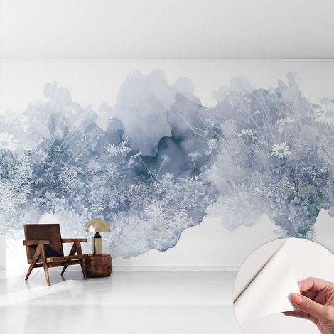 Papier peint autocollant adhésif avec motifs pour salon et chambre accessoire stylé pour votre intérieur Prairie fleurie 416x254 cm (1/5)