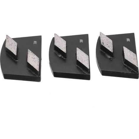 3 Meules Diamantées Trapézoïdales Noires 30 2 Dents pour Broyage Béton Verre Ponçage Polissage (1/5)