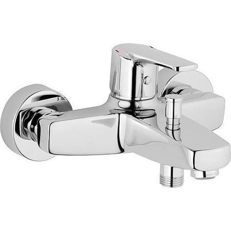 Mitigeur bain/douche Heinrichschulte, Alpha 300, chromé, anti-retour