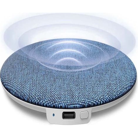 Enceinte ultra-légère à placer sous l'oreiller – pour dormir – Bluetooth 5.4 – Son haute fidélité – Minuterie intégrée pour vous aider à vous endormir et à vous détendre – Bleue (1/3)