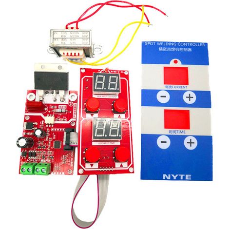 Contrôleur de transformateur de soudage par points NY-D04, double affichage, r茅glage temps/courant 100A/40A (1/5)