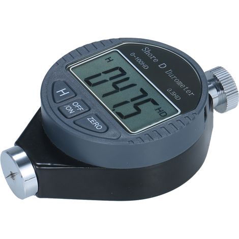 Durómetro portátil Shore D 0-100HD, durómetro digital con gran pantalla LCD para neumáticos de caucho y revestimientos de suelo de plástico. (1/5)