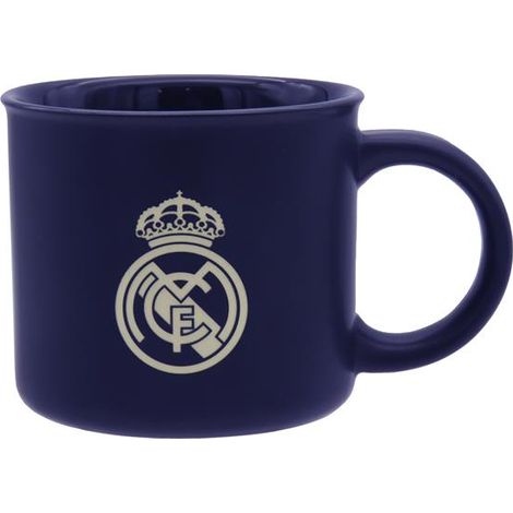 Taza Real Madrid Azul Jumbo Grabada en Caja
