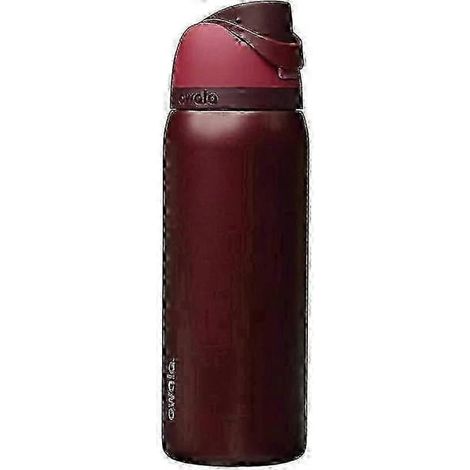 Bouteille d'eau isotherme Owala 24/32 oz en acier inoxydable - Cerise noire G 32 oz
