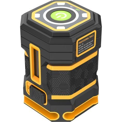 Niveau laser 5 lignes, outil de nivellement automatique à 360°, avec mode impulsion vert horizontal, pour suspension de tableaux, carrelage de sol (1/5)
