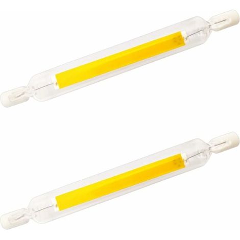 Led Bulb R7s - 10 W - 6000 K - 220 V - 118 Mm - Double Base J118 - Linear Tube - Non Dimmable - Pack Of 2 (1/5)