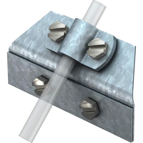 OBO Bettermann Abrazadera para rejilla quitanieves 8-10mm Acero galvanizado en caliente, 5316510